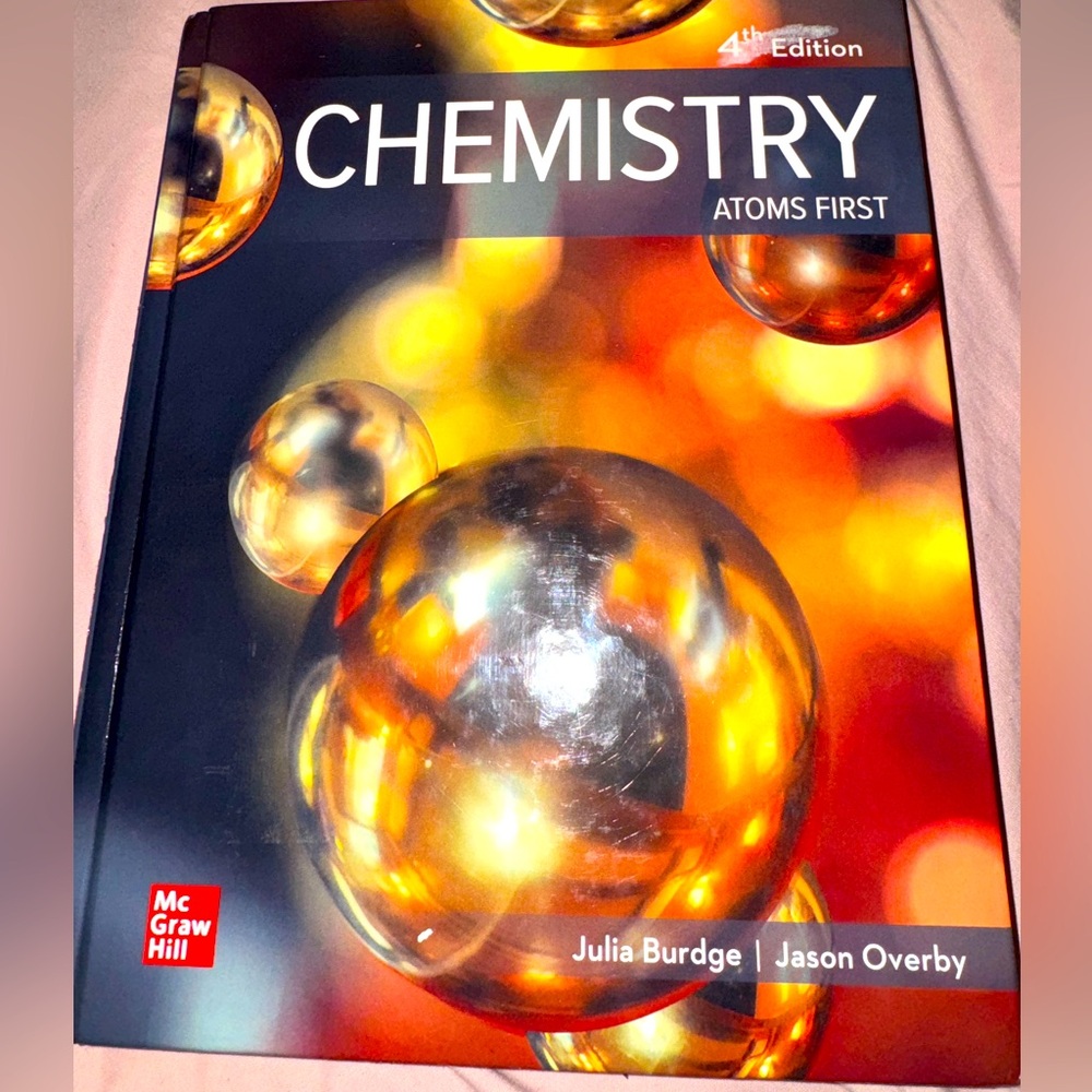 Chemistry: Atoms First 4th Edition by Julia Burdge, Jason Overby